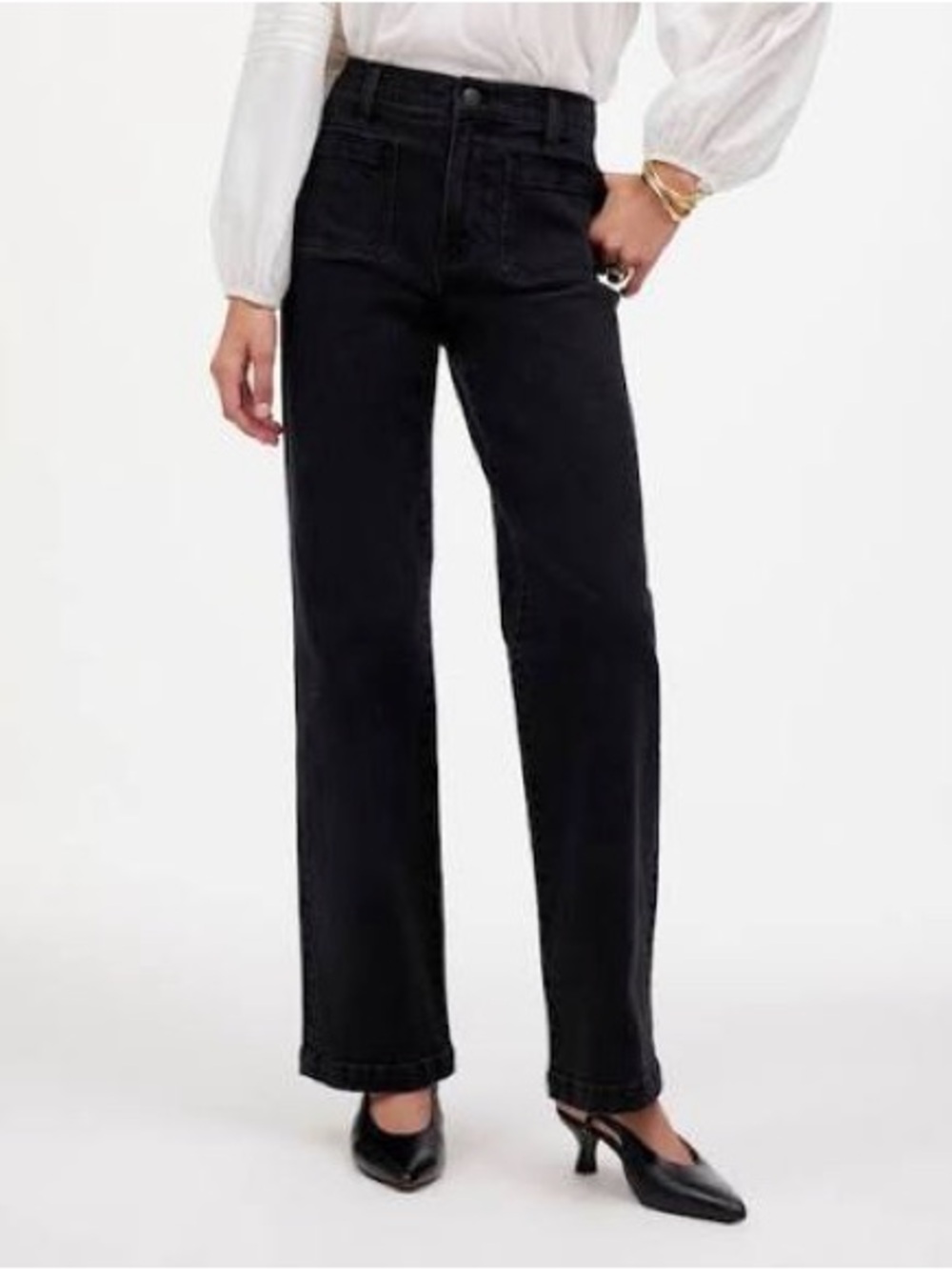 Madewell Emmett Wide Leg Women’s Jeans — Black